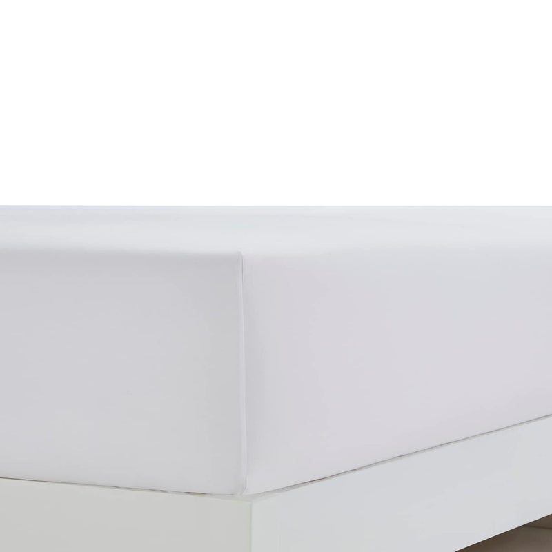 Clara Clark Bed Sheets, Premier 1800 Series 4 Piece Bed Sheet Set, Deep Pocket, Wrinkle, Fade, Stain Resistant, Luxury Soft Bedding Sheets & Pillowcases, Split King, White - Image 3